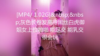 [MP4/ 1.02G]&nbsp;&nbsp;灰色长卷发高冷黑丝白虎御姐女上位啪啪 能足交 能乳交很会玩