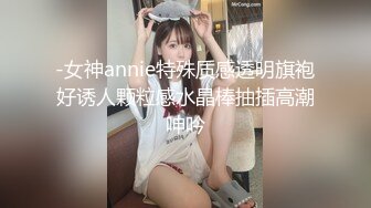 -女神annie特殊质感透明旗袍好诱人颗粒感水晶棒抽插高潮呻吟